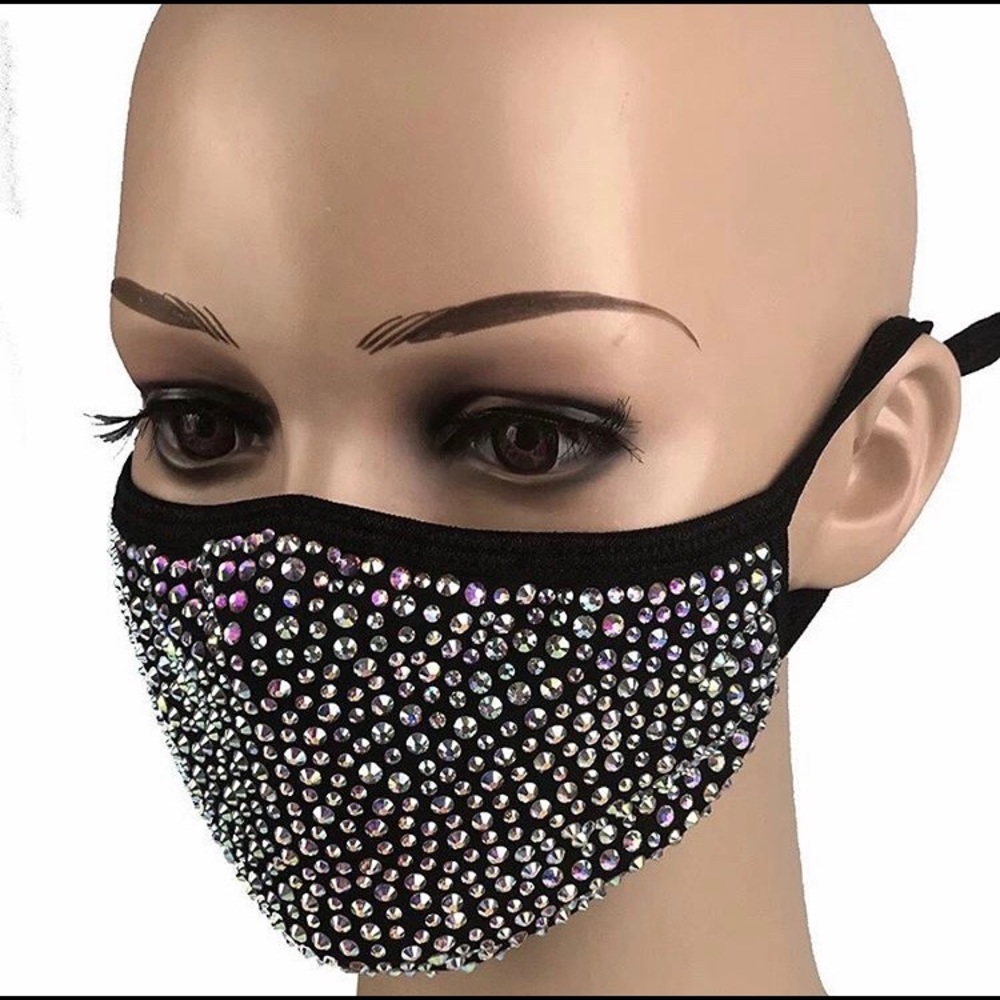Crystal Swavorski Face Mask